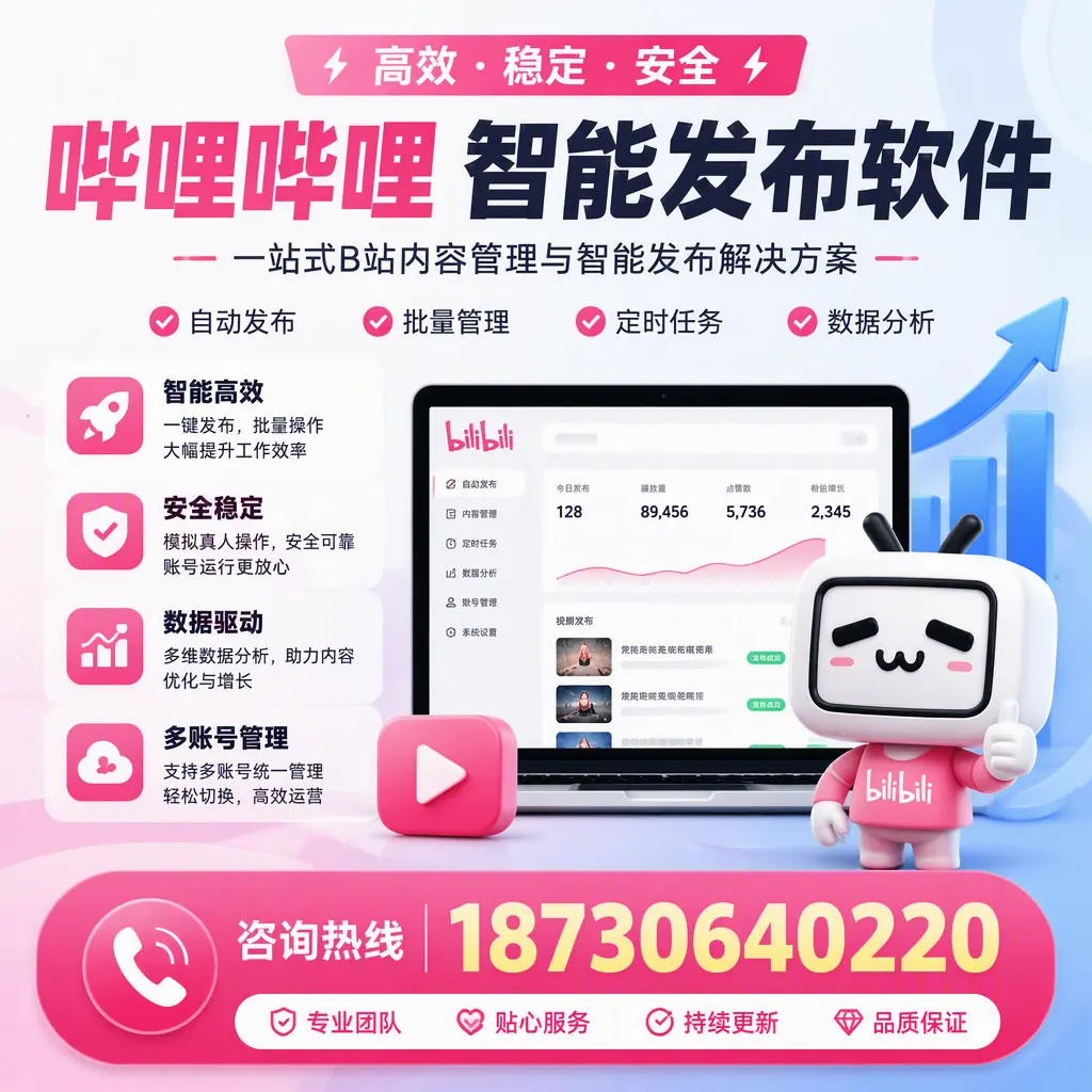 哔哩哔哩智能发布软件适用场景分析：在 酒泉 的最佳实践